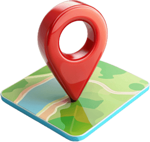 3D Studio Location Pin Depan Laptop