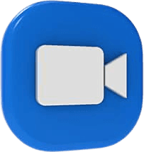 3D Video Call Meeting Icon